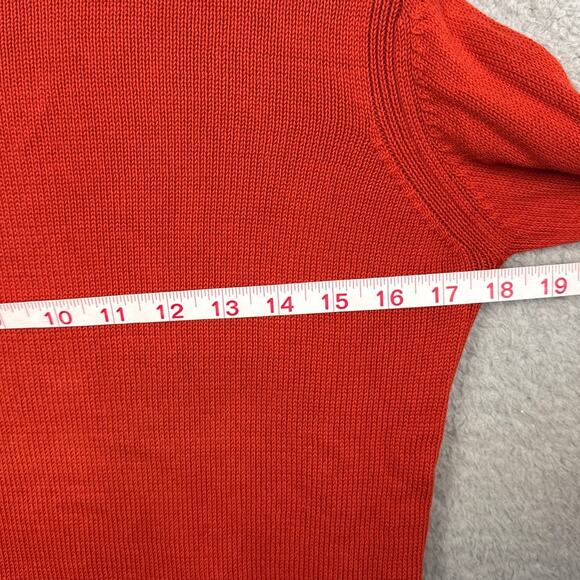 Everlane Women's Soft Cotton Crew Neck Sweater Burnt Orange XS Elevated Basic - Picture 4 of 8